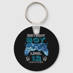 12. Geburtstag Gamer Level 12 Entsperrtes Videospi Schlüsselanhänger