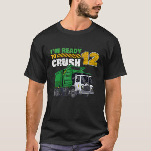 12. Geburtstag Garbage Truck 12 Jahre alter Tag T-Shirt