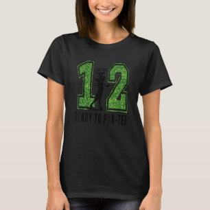12. Geburtstag Golfer Junge Zwölf Jahre alter Golf T-Shirt