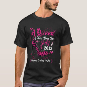 12. Geburtstag High Heel eine Königin wurde Gebore T-Shirt
