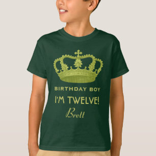 12. Geburtstag Junge Benutzerdefinierter Name Köni T-Shirt