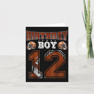 12. Geburtstag Junge Fußball Fan Thema 12 Jahre al Karte