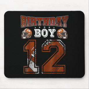 12. Geburtstag Junge Fußball Fan Thema 12 Jahre al Mousepad