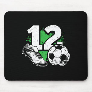 12. Geburtstag Junge Fußballspieler Fußball 12 Jah Mousepad