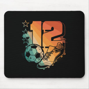 12. Geburtstag Junge Fußballspieler Fußll 12 Jahre Mousepad