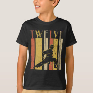 12. Geburtstag Karate Retro Taekwondo Kampfkunst T-Shirt