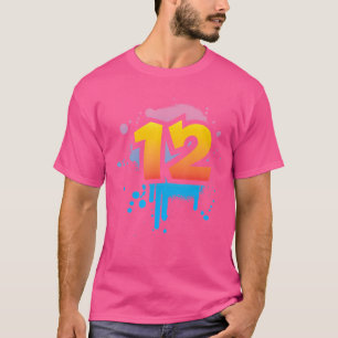 12. Geburtstag Kindermädchen Cool Früh T-Shirt