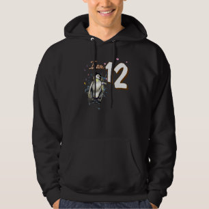 12. Geburtstag Niedlicher Pinguin Fan Hoodie