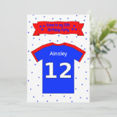 12. Geburtstag personalisierte Party Einladung (Stehend Vorderseite)