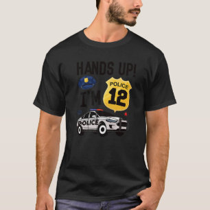 12. Geburtstag Polizist Junge Zwölf Jahre alte Pol T-Shirt