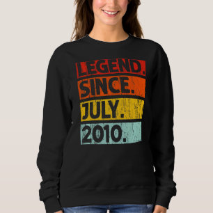 12. Geburtstag seit Juli 2010 12 Jahre alt Sweatshirt