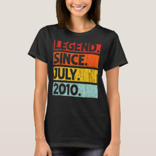 12. Geburtstag seit Juli 2010 12 Jahre Ol T-Shirt