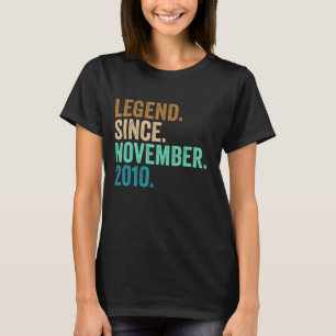 12. Geburtstag seit November 2010 12 Jahre T-Shirt
