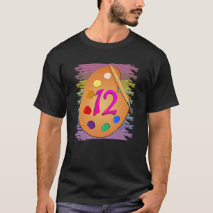 12. Geburtstag Shirt Malerei 12 Jahre alte Mädchen
