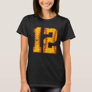 12. Geburtstag Softball Bdy 12-jähriges Mädchen T-Shirt