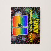 12. Geburtstag: Spaß, bunte feierliche Feuerwerke Puzzle (Vertikal)