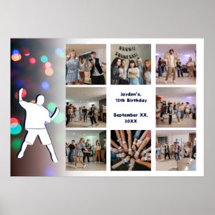 12. Geburtstags-Tanzparty-Foto-Collage-Vorlage Poster