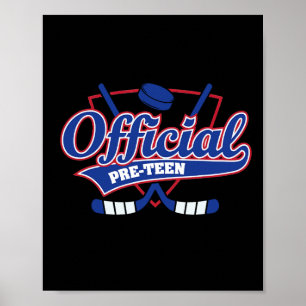 12. Geburtstagsdekorationen Hockey Wintersport Fan Poster
