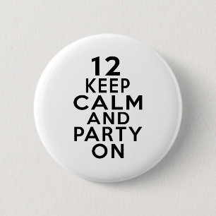 12 Geburtstagsentwürfe Button