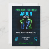 12. Geburtstagsfeier Einladung (Vorderseite)