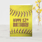 12. Geburtstagskarte Karte (Gelbe Blume)