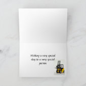 12. Geburtstagskarte mit Gabelstapler Karte (Innenseite)