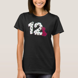 12. Geburtstagsparty Cake Labrador Welpenbesitzer T-Shirt