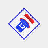 12. Geburtstagsparty individuelle Name Serviette (Ecke)