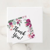 12 Geschenkartikel Tropische Blume auf Weiß Geschenkanhänger (Beispiel)