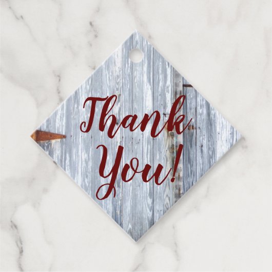 12 Geschenkmarken Weißwaschholz Stalltüre Land Rus Geschenkanhänger (Vorderseite)