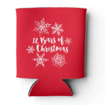 12 Gläser Weihnachten und Schneeflocken