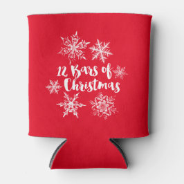 12 Gläser Weihnachten und Schneeflocken Dosenkühler