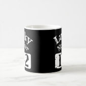 12 - Glückszahl 12 Glück Kaffeetasse (Mittel)