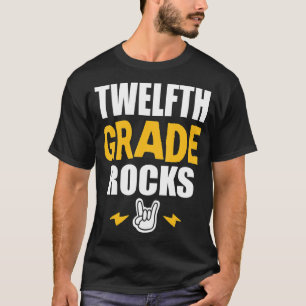 12. Grade Rocks Back to School Music Teacher St. T-Shirt