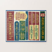 12 Gründe, ASL zu lernen. Puzzlespiel Puzzle (Horizontal)