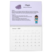 12 Gründe, Niedliches Keim zu waschen Kalender (Jan 2027)