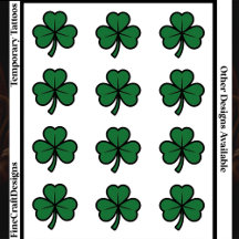 12 Grüne moderne St. Patrick’s Day Shamrock