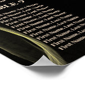 12 Halloween Hochzeitstische Schwarze und Goldene  Poster (Ecke)