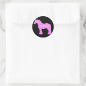 12 Hände Pferd Runder Aufkleber (Tasche)