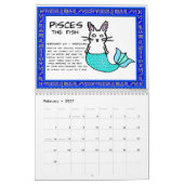 12 Häschen des Kalenders des Tierkreis-2011 Kalender (Feb 2027)