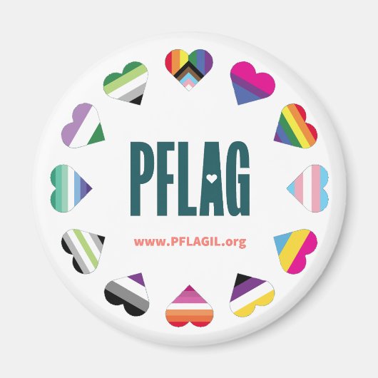 12 Herz-Kreislauf-PFLAG-Magnet Magnet (Vorne)