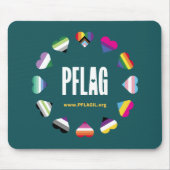 12 Herz-Kreislauf-PFLAG-Mousepad Mousepad (Vorne)
