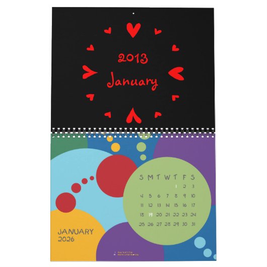12 Herzen 2013 Kalender (Jan 2026)