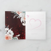 12. Hochzeit Jubiläum Goldene Grußkarte Dankeskarte (Innenseite)