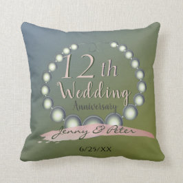 12. Hochzeit-Jubiläum Kissen