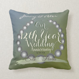 12. Hochzeit-Jubiläum Kissen