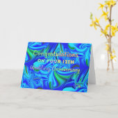 12. Hochzeitstag Karte (Gelbe Blume)