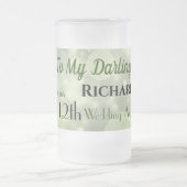 12. Hochzeitstag Mattglas Bierglas (Mittel)