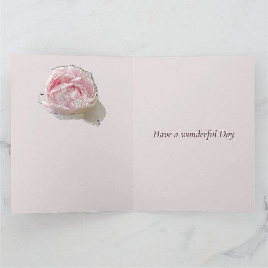 12. Hochzeitstag, Peony Blume Karte (Innenseite)