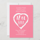 12. Hochzeitstag Seide traditionellen Einladung (Rückseite)